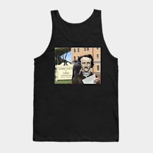 Edgar Allen Poe Humorous Art Tank Top